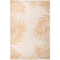 Outdoor Flatweave Rug 160x230 cm Leaf Pattern