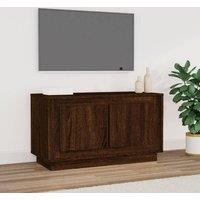 TV Cabinet Brown Oak 80x35x45 cm Engineered Wood