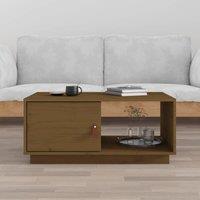 Berkfield Home Coffee Table Honey Brown 80x50x35.5 cm Solid Wood Pine