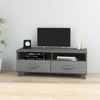 TV Cabinet HAMAR Dark Grey 106x40x40 cm Solid Wood Pine