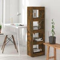 Book Cabinet/Room Divider Smoked Oak 40x30x135 cm
