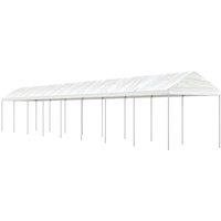 Berkfield Home Gazebo with Roof White 17.84x2.28x2.69 m Polyethylene