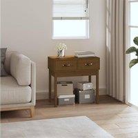 Berkfield Home Console Table Honey Brown 76.5x40x75 cm Solid Wood Pine