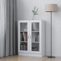 Berkfield Home Vitrine Cabinet White 82.5x30.5x115 cm Engineered Wood