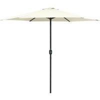Outdoor Parasol with Aluminium Pole 270x246 cm Sand White