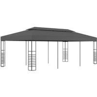 Berkfield Home Gazebo Marquee 3x6 m Anthracite in Black