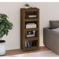 Book Cabinet Honey Brown 50x35x125.5 cm Solid Wood Pine