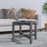 Berkfield Home Coffee Table Grey 62.5x45 cm Solid Wood Pine