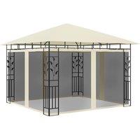 Berkfield Home Gazebo with Mosquito Net 3x3x2.73 m Cream 180 g/m in Beige