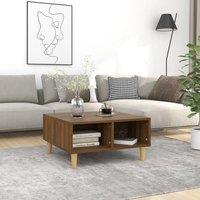 Coffee Table Brown Oak 60x60x30 cm Engineered Wood