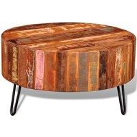 Coffee Table Solid Reclaimed Wood Round