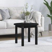 Coffee Table Black 55x45 cm Solid Wood Pine