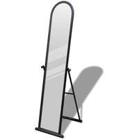 Free Standing Floor Mirror Full Length Rectangular Black