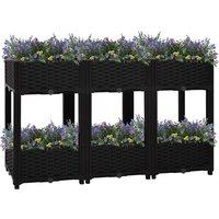 Raised Bed 120x40x71 cm Polypropylene