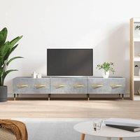 Berkfield Home TV Cabinet Concrete Grey 150x36x30 cm Engineered Wood | Size: 150 x 36 x 30 cm