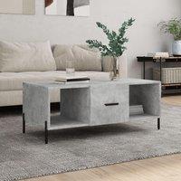 Berkfield Home Coffee Table Concrete Grey 102x50x40 cm Engineered Wood | Size: 102 x 50 x 40 cm