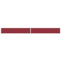 Patio Retractable Side Awning 170x1200 cm Red