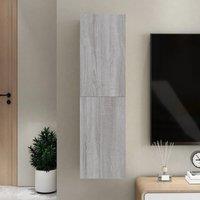 Berkfield Home Wall-mounted TV Cabinet Grey Sonoma 30.5x30x110 cm