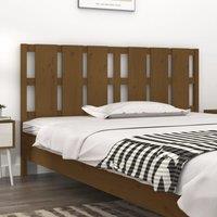 Bed Headboard Honey Brown 185.5x4x100 cm Solid Wood Pine