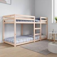 Berkfield Home Bunk Bed 80x200 cm Solid Wood Pine in Brown