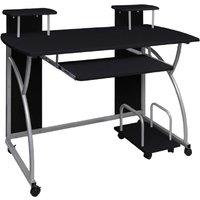 Computer Desk Black 110x52x88.5 cm Engineered Wood
