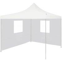 Berkfield Home Professional Folding Party Tent with 2 Sidewalls 3x3 m Steel White