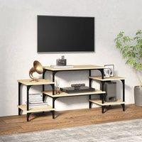 Berkfield Home TV Cabinet Sonoma Oak 117x35x52 cm Engineered Wood in Brown | Size: 117 x 35 x 52 cm