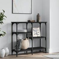Console Table Black 80x29x75 cm Engineered Wood