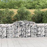 Arched Gabion Baskets 20 pcs 300x50x80/100 cm Galvanised Iron