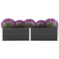 Garden Raised Bed 250x100x54 cm WPC Grey