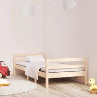 Berkfield Home Bed Frame 90x200 cm Solid Wood Pine in Brown