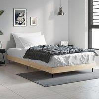 Bed Frame Sonoma Oak 90x200 cm Engineered Wood