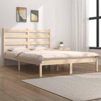 Bed Frame Solid Wood Pine 200x200 cm