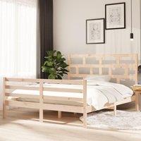 Bed Frame Solid Wood Pine 160x200 cm