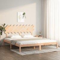 Bed Frame 180x200 cm Super King Size Solid Wood