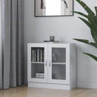 Berkfield Home Vitrine Cabinet White 82.5x30.5x80 cm Engineered Wood