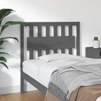Berkfield Home Bed Headboard Grey 95.5x4x100 cm Solid Wood Pine