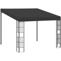 Berkfield Home Wall-mounted Gazebo 3x3 m Anthracite Fabric in Black