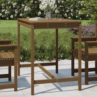 Berkfield Home Garden Table Honey Brown 121x82.5x110 cm Solid Wood Pine