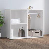 Berkfield Home Dressing Cabinet High Gloss White 80x40x65 cm Engineered Wood | Size: 80 x 40 x 65 cm