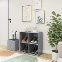 Berkfield Home Hall Shoe Cabinet Concrete Grey 105x35.5x70 cm Engineered Wood