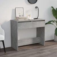 Berkfield Home Console Table Concrete Grey 89x41x76.5 cm Steel