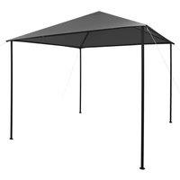Berkfield Home Gazebo 3x3 m Anthracite Fabric & Steel 180 g/m in Black