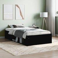 Bed Frame Black 90x190 cm Single