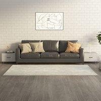 Berkfield Home Coffee Table with Metal Legs 2 pcs Concrete Grey 50x50x40 cm | Size: 50 x 50 x 40 cm