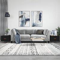 Berkfield Home Coffee Tables 2 pcs Black 50x50x40 cm Engineered Wood | Size: 50 x 50 x 40 cm