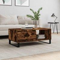 Coffee Table Smoked Oak 90x50x36.5 cm Engineered Wood