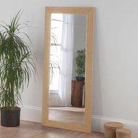 Yearn Mirrors Oak Effect Framed wall mirror 169.5x78cm in Natural | Size: 169.5x78 cm