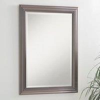 Yearn Mirrors Yearn Dark Chrome Wall Mirror 100.5x72.5cm in Metallics | Size: 100.5x72.5 cm