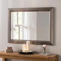 Yearn Mirrors Yearn Dark Chrome Wall Mirror 116x90.5cm in Metallics | Size: 116x90.5 cm